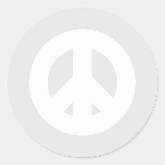 Sticker Rond Paix et Bonne Volonté Audacieuse, Vacances Minimal (Devant)