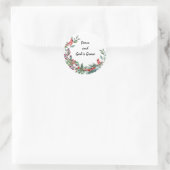 Sticker Rond Paix et grâce de Dieu (Sac)