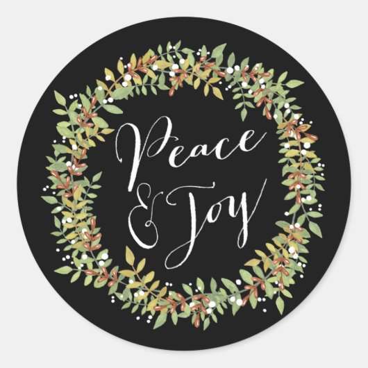 Sticker Rond Paix et joie - Serment de Noël (Devant)