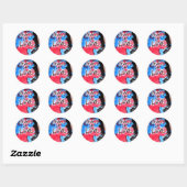 Sticker Rond Paix n°2 (Feuille)