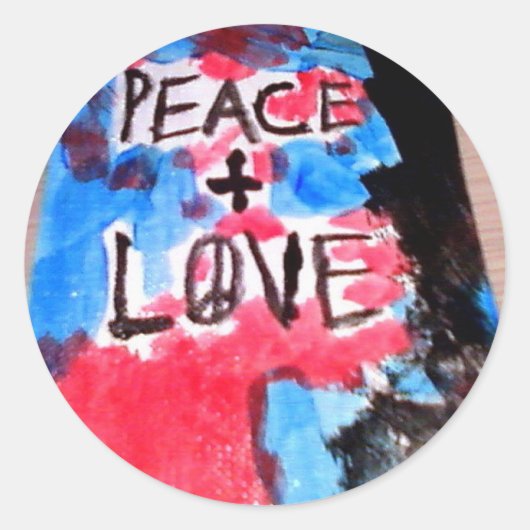 Sticker Rond Paix n°2 (Devant)