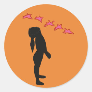 Sticker Rond Paix, plus de chevalet de ronde classique de guerr