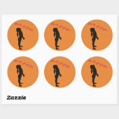 Sticker Rond Paix, plus de chevalet de ronde classique de guerr (Feuille)