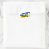 Sticker Rond Paix pour l'Ukraine (Sac)