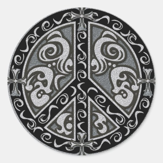 STICKER ROND PAIX (RONDE) (Devant)