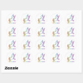 Sticker Rond Paix Sois avec toi (Feuille)