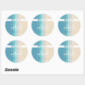 Sticker Rond Paix sur Terre (Feuille)