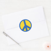 Sticker Rond Paix Ukraine (Enveloppe)