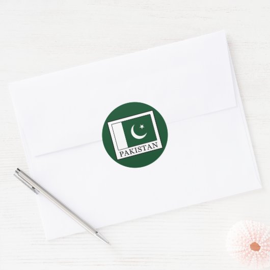 Sticker Rond Pakistan (Enveloppe)
