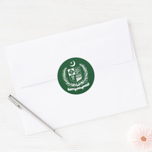 Sticker Rond Pakistan (Enveloppe)