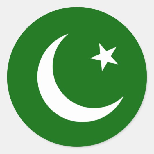 Sticker Rond pakistan (Devant)
