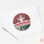 Sticker Rond Pakistan Arbre suisse pakistanais (Enveloppe)