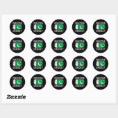 Sticker Rond Pakistan Cricket (Feuille)