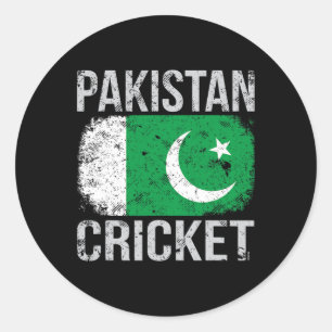 Sticker Rond Pakistan Cricket