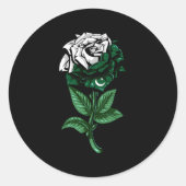 Sticker Rond Pakistan Drapeau pakistanais (Devant)