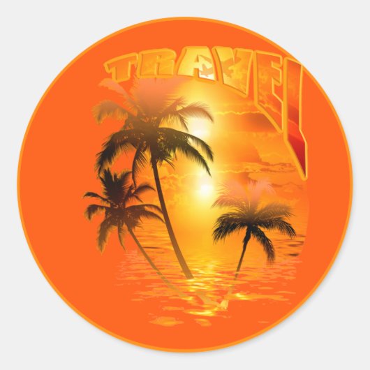 Sticker Rond Palais de Travel Sunrise (Devant)