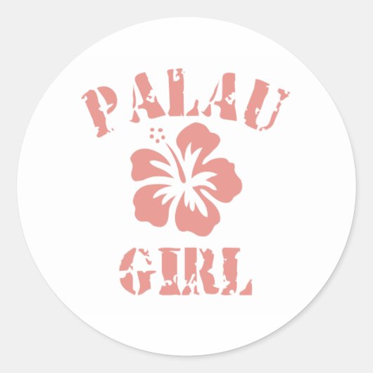 Sticker Rond Palau Rose Girl (Devant)