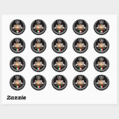 Sticker Rond Palerme (Feuille)