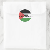 STICKER ROND PALESTINE GRATUITE DRAPEAU ROUGE NOIR VERT BLANC (Sac)