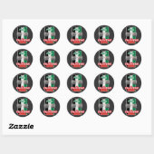 STICKER ROND PALESTINE LIBRE (Feuille)