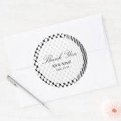 Sticker Rond Palestinien Hatta Keffiyeh Merci Mariage (Enveloppe)