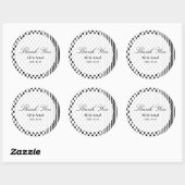 Sticker Rond Palestinien Hatta Keffiyeh Merci Mariage (Feuille)