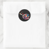 STICKER ROND PALETTE DE COULEUR (Sac)