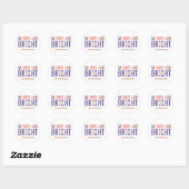 Sticker Rond Palette Ultra Violette Noël (Feuille)