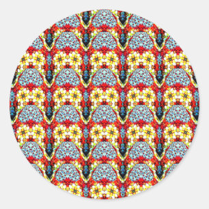 Sticker Rond palettes multicolores