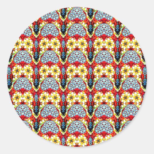 Sticker Rond palettes multicolores (Devant)