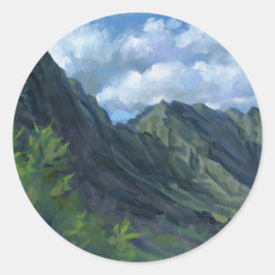 Sticker Rond Pali Lookout, O'ahu