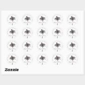Sticker Rond Palm Breeze | (Feuille)