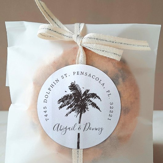 Sticker Rond Palm Breeze |