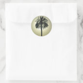 Sticker Rond Palm ensoleillé (Sac)