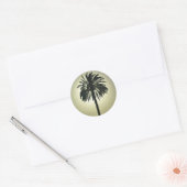 Sticker Rond Palm ensoleillé (Enveloppe)