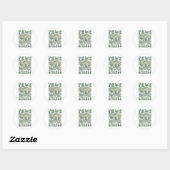 Sticker Rond Palm Springs _1 (Feuille)