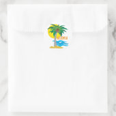 Sticker Rond Palmier 1 (Sac)