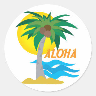 Sticker Rond Palmier 1