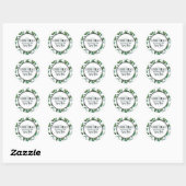 Sticker Rond Palmier de feuillage tropical Feuilles et verdure  (Feuille)