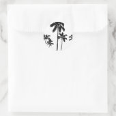 Sticker Rond Palmiers (Sac)