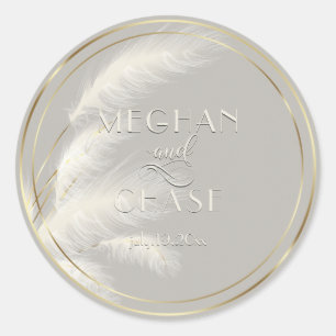 Sticker Rond Pampas Grass