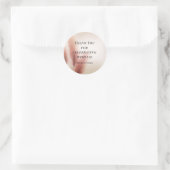 Sticker Rond Pampas rose Grass Bohême Mariage Boho (Sac)