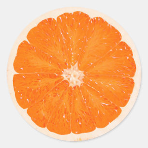 Sticker Rond Pamplemousse