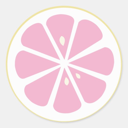 Sticker Rond Pamplemousse (Devant)