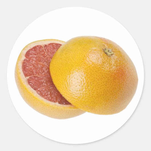Sticker Rond Pamplemousse (Devant)