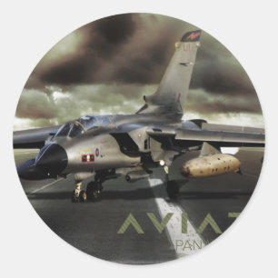 Sticker Rond Panavia Tornado Jet