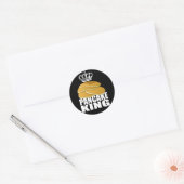 Sticker Rond Pancake King (Enveloppe)