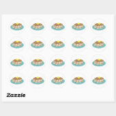 Sticker Rond Pancakes (Feuille)