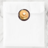 Sticker Rond Pancakes avec Beurre (Sac)