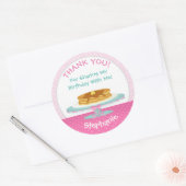 Sticker Rond Pancakes et pyjamas (Enveloppe)